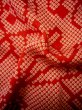 画像10: H1117F じゅばん 女性用着物  シルク（正絹）   赤, 扇 【中古】 【USED】 【リサイクル】 ★★★☆☆ (10)
