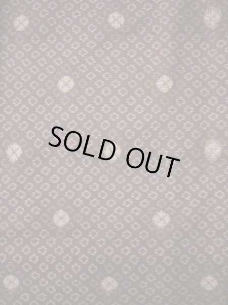 画像3: H1201D 村山大島紬 女性用着物  シルク(正絹)   えんじ, 丸 【中古】 【USED】 【リサイクル】 ★★★☆☆ (3)