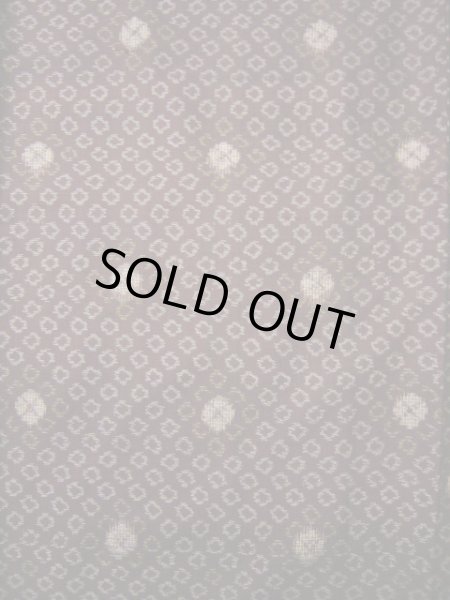 画像4: H1201D 村山大島紬 女性用着物  シルク(正絹)   えんじ, 丸 【中古】 【USED】 【リサイクル】 ★★★☆☆ (4)