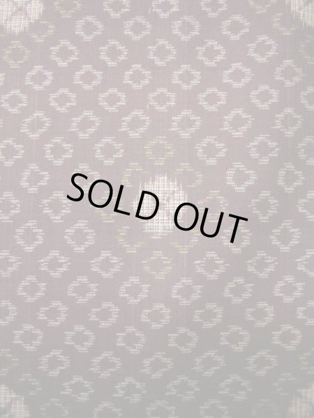 画像5: H1201D 村山大島紬 女性用着物  シルク(正絹)   えんじ, 丸 【中古】 【USED】 【リサイクル】 ★★★☆☆ (5)