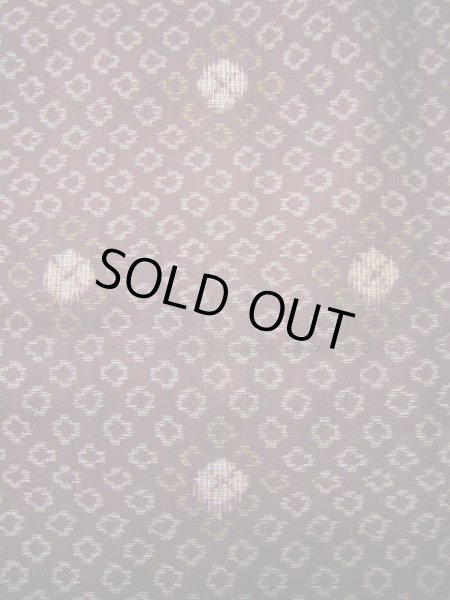 画像7: H1201D 村山大島紬 女性用着物  シルク(正絹)   えんじ, 丸 【中古】 【USED】 【リサイクル】 ★★★☆☆ (7)