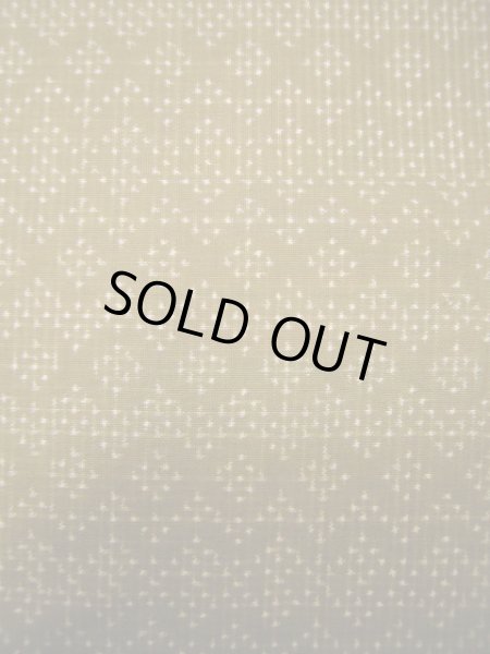 画像6: H1201E 大島紬 女性用着物  シルク(正絹)  スモーキーな カーキ, 菱 【中古】 【USED】 【リサイクル】 ★★★★☆ (6)