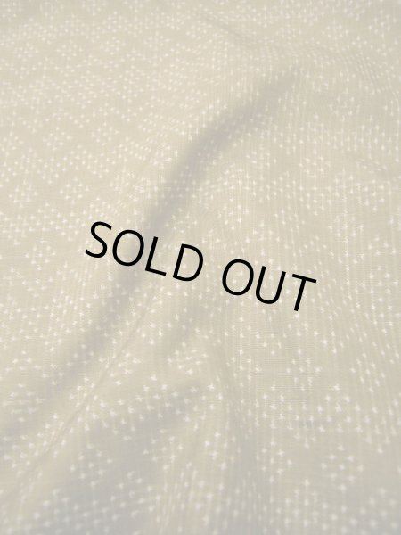 画像10: H1201E 大島紬 女性用着物  シルク(正絹)  スモーキーな カーキ, 菱 【中古】 【USED】 【リサイクル】 ★★★★☆ (10)