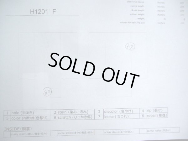 画像10: H1201F 大島紬 女性用着物  シルク(正絹)   ネイビー(紺), 小さな点々 【中古】 【USED】 【リサイクル】 ★★☆☆☆ (10)