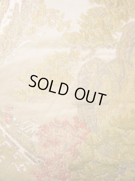 画像3: H1215Q 袋帯  女性用着物 シルク（正絹）  クリーミーな ベージュ 抽象的模様   【中古】 【USED】 【リサイクル】 ★★★☆☆ (3)