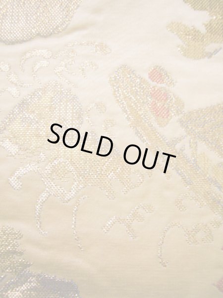 画像5: H1215Q 袋帯  女性用着物 シルク（正絹）  クリーミーな ベージュ 抽象的模様   【中古】 【USED】 【リサイクル】 ★★★☆☆ (5)