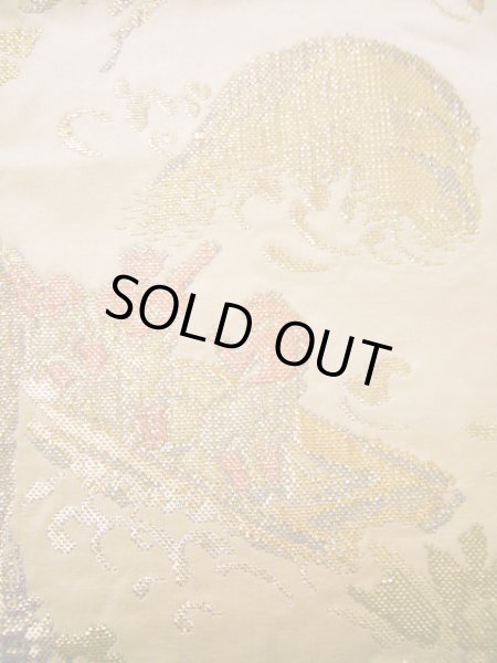 画像6: H1215Q 袋帯  女性用着物 シルク（正絹）  クリーミーな ベージュ 抽象的模様   【中古】 【USED】 【リサイクル】 ★★★☆☆ (6)