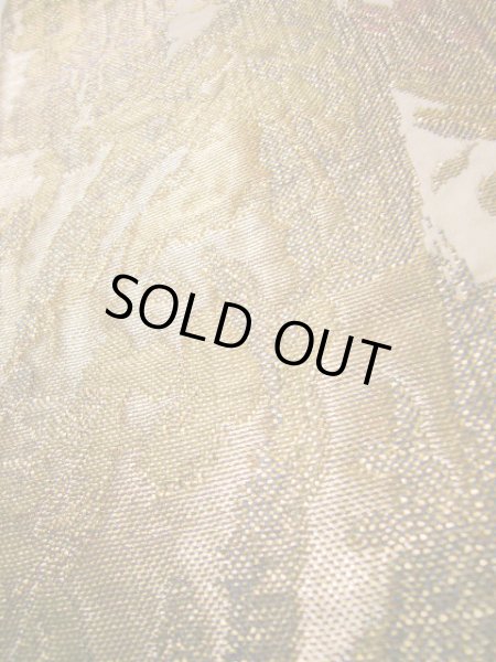 画像11: H1215Q 袋帯  女性用着物 シルク（正絹）  クリーミーな ベージュ 抽象的模様   【中古】 【USED】 【リサイクル】 ★★★☆☆ (11)