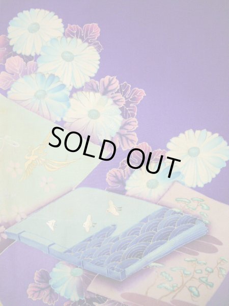 画像8: I0107S 振袖 女性用着物 明治・大正時代 シルク(正絹)  明るい 紫, 冊子 【中古】 【USED】 【リサイクル】 ★★☆☆☆ (8)