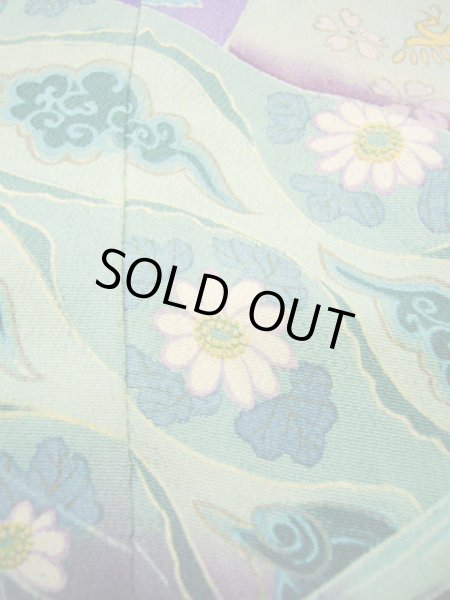 画像20: I0107S 振袖 女性用着物 明治・大正時代 シルク(正絹)  明るい 紫, 冊子 【中古】 【USED】 【リサイクル】 ★★☆☆☆ (20)