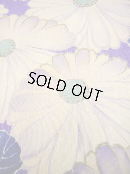 画像21: I0107S 振袖 女性用着物 明治・大正時代 シルク(正絹)  明るい 紫, 冊子 【中古】 【USED】 【リサイクル】 ★★☆☆☆ (21)