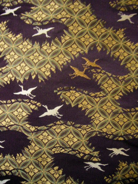 画像6: I0112C 女性用 打掛   シルク（正絹） 深い灰色がかった紫色,  七宝 【中古】【USED】【リサイクル】 ★☆☆☆☆【I0112C】 (6)