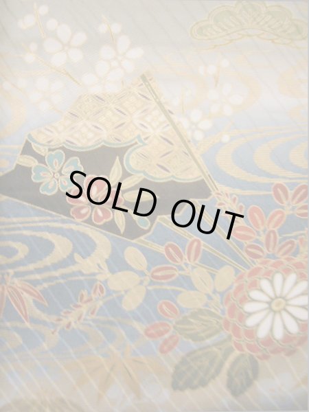 画像20: I0207A 振袖 女性用着物  シルク（正絹）  赤みのある ブラウン（茶色）, 桜 【中古】 【USED】 【リサイクル】 ★★★★☆ (20)