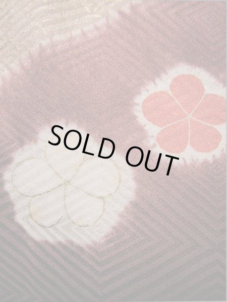 画像21: I0207H 振袖 女性用着物 取方小袖小宝 シルク（正絹）  淡い ピンク, 宝づくし 茶色がかった【中古】 【USED】 【リサイクル】 ★★★★☆ (21)