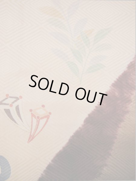 画像33: I0207H 振袖 女性用着物 取方小袖小宝 シルク（正絹）  淡い ピンク, 宝づくし 茶色がかった【中古】 【USED】 【リサイクル】 ★★★★☆ (33)