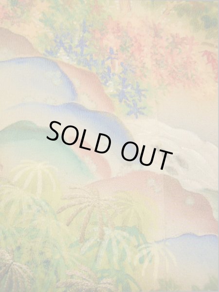 画像14: I0207J 留袖 女性用着物  シルク(正絹)   黒, 滝 【中古】 【USED】 【リサイクル】 ★★☆☆☆ (14)