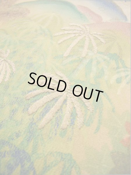 画像16: I0207J 留袖 女性用着物  シルク(正絹)   黒, 滝 【中古】 【USED】 【リサイクル】 ★★☆☆☆ (16)