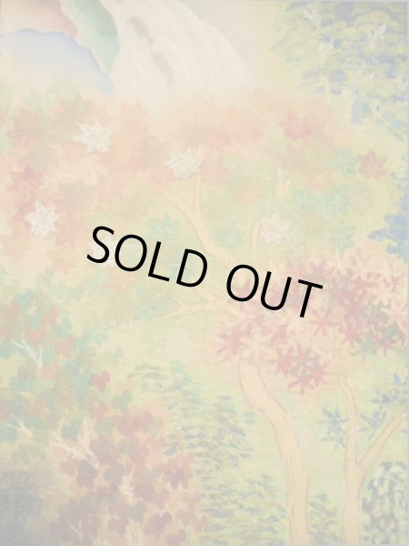 画像17: I0207J 留袖 女性用着物  シルク(正絹)   黒, 滝 【中古】 【USED】 【リサイクル】 ★★☆☆☆ (17)