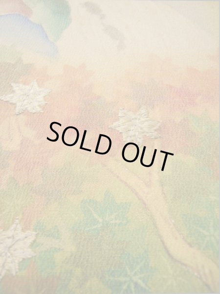 画像19: I0207J 留袖 女性用着物  シルク(正絹)   黒, 滝 【中古】 【USED】 【リサイクル】 ★★☆☆☆ (19)