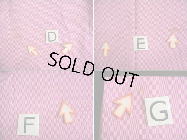 画像12: I0302R 織 女性用着物  シルク(正絹)  明るい ピンク, 矢絣 【中古】 【USED】 【リサイクル】 ★★☆☆☆ (12)