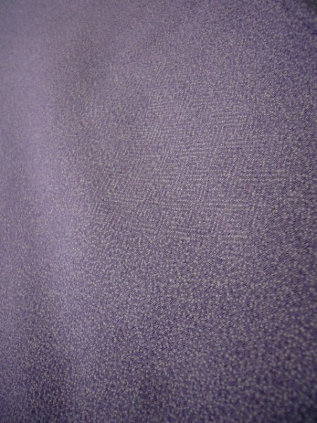 画像7: I0427P 単衣 女性用着物  シルク(正絹)   藤, 菱 【中古】 【USED】 【リサイクル】 ★★☆☆☆ (7)