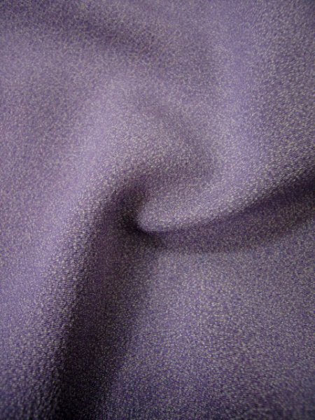 画像9: I0427P 単衣 女性用着物  シルク(正絹)   藤, 菱 【中古】 【USED】 【リサイクル】 ★★☆☆☆ (9)