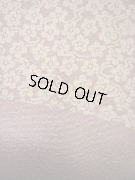 画像10: I0501J 訪問着 女性用着物  シルク（正絹） スモーキーな 薄い ローズ, 菊 【中古】 【USED】 【リサイクル】 ★★★★☆ (10)