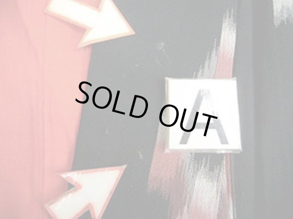 画像9: I0511J 織 女性用着物  シルク（正絹）   黒, 菱 【中古】 【USED】 【リサイクル】 ★★☆☆☆ (9)