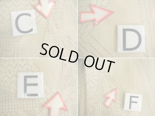 画像14: I0525O 単衣 女性用着物  シルク（正絹）   カーキ, 幾何学模様 【中古】 【USED】 【リサイクル】 ★★☆☆☆ (14)