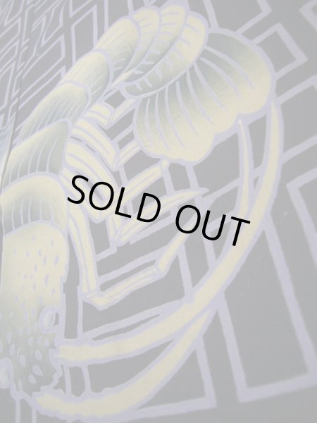 画像10: I0624Z じゅばん 男性用着物  シルク（正絹）  深い 紫, 伊勢海老 【中古】 【USED】 【リサイクル】 ★★★☆☆ (10)