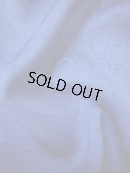 画像15: I0627A 訪問着 女性用着物  シルク(正絹)  スモーキーな 青, 扇 【中古】 【USED】 【リサイクル】 ★★☆☆☆ (15)