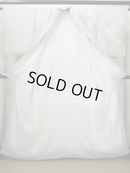 画像3: I0627S 訪問着 女性用着物  シルク（正絹）   グレー（灰色）, 菊 【中古】 【USED】 【リサイクル】 ★★★★☆ (3)