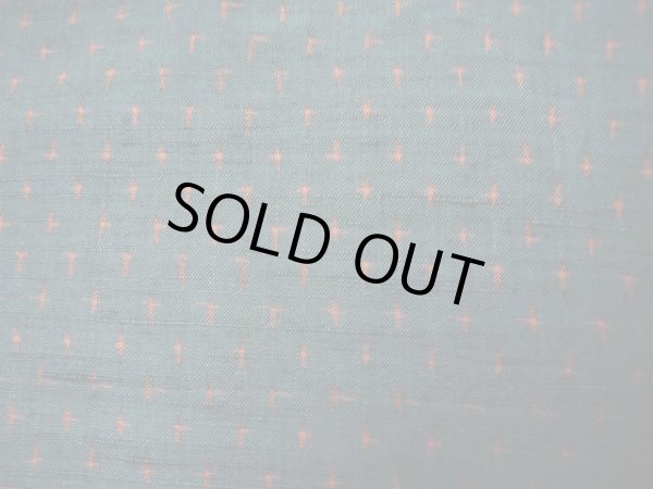 画像5: I0706D 織 女性用着物  シルク（正絹） スモーキーな グレーがかった ティール（青緑）, 小さな点々 【中古】 【USED】 【リサイクル】 ★★★★☆ (5)