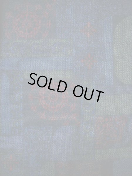 画像3: I0706L 織 女性用着物 結城紬 シルク(正絹)  スモーキーな ネイビー(紺), 雲 【中古】 【USED】 【リサイクル】 ★★★★☆ (3)