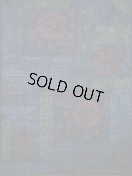 画像5: I0706L 織 女性用着物 結城紬 シルク(正絹)  スモーキーな ネイビー(紺), 雲 【中古】 【USED】 【リサイクル】 ★★★★☆ (5)