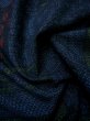 画像12: I0706L 織 女性用着物 結城紬 シルク（正絹）  スモーキーな ネイビー（紺）, 雲 【中古】 【USED】 【リサイクル】 ★★★★☆ (12)