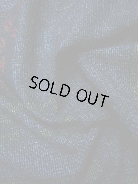 画像12: I0706L 織 女性用着物 結城紬 シルク(正絹)  スモーキーな ネイビー(紺), 雲 【中古】 【USED】 【リサイクル】 ★★★★☆ (12)