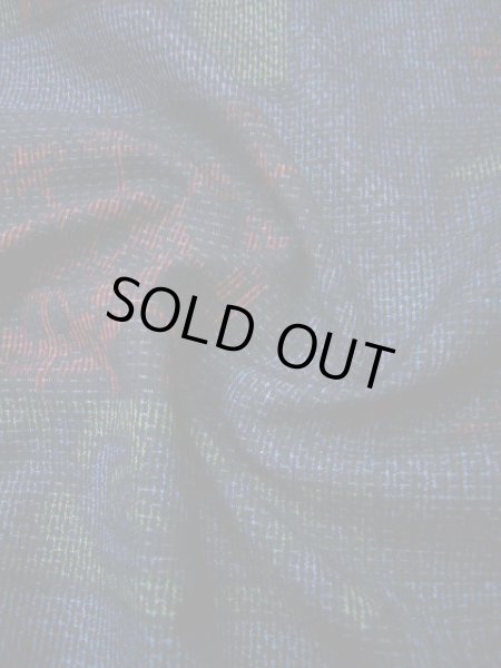 画像13: I0706L 織 女性用着物 結城紬 シルク(正絹)  スモーキーな ネイビー(紺), 雲 【中古】 【USED】 【リサイクル】 ★★★★☆ (13)