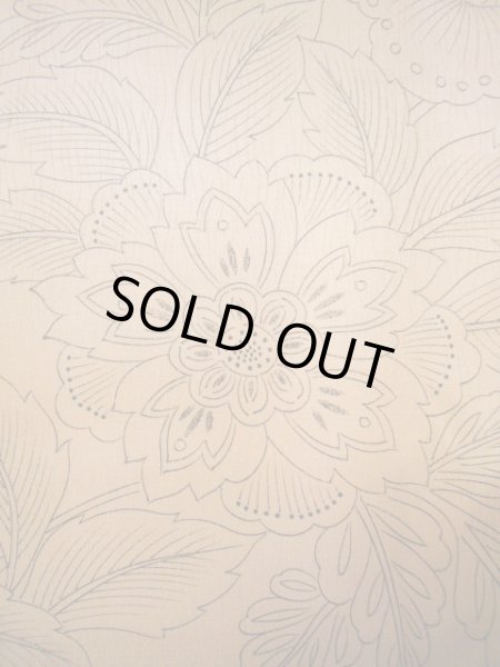 画像6: I0727T 小紋 女性用着物  化繊 シャイニーな シャーベット オレンジ, 花 【中古】 【USED】 【リサイクル】 ★★★★☆ (6)