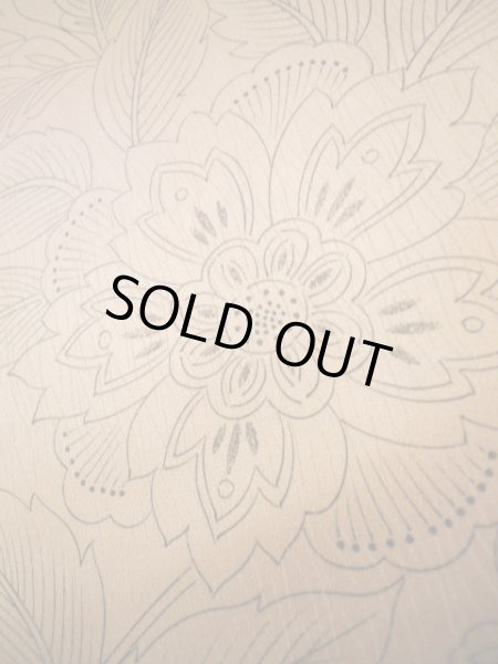 画像9: I0727T 小紋 女性用着物  化繊 シャイニーな シャーベット オレンジ, 花 【中古】 【USED】 【リサイクル】 ★★★★☆ (9)