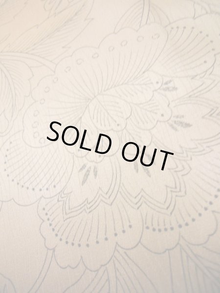 画像10: I0727T 小紋 女性用着物  化繊 シャイニーな シャーベット オレンジ, 花 【中古】 【USED】 【リサイクル】 ★★★★☆ (10)