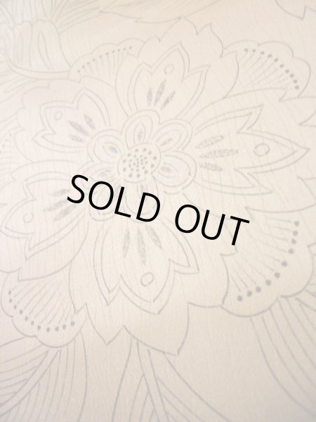 画像11: I0727T 小紋 女性用着物  化繊 シャイニーな シャーベット オレンジ, 花 【中古】 【USED】 【リサイクル】 ★★★★☆ (11)