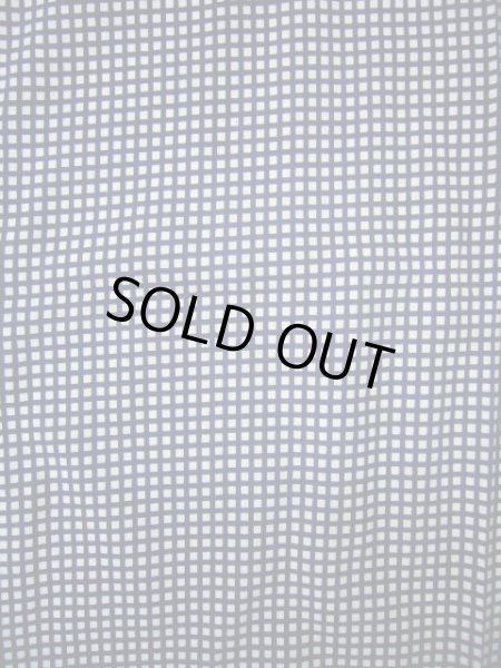 画像3: I0914E ゆかた 男性用着物  綿   藍, チェック柄 【中古】 【USED】 【リサイクル】 ★★☆☆☆ (3)