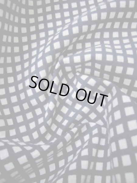 画像7: I0914E ゆかた 男性用着物  綿   藍, チェック柄 【中古】 【USED】 【リサイクル】 ★★☆☆☆ (7)