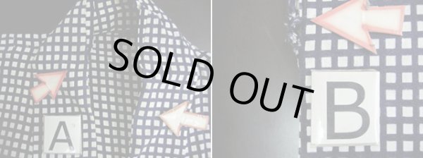 画像10: I0914E ゆかた 男性用着物  綿   藍, チェック柄 【中古】 【USED】 【リサイクル】 ★★☆☆☆ (10)