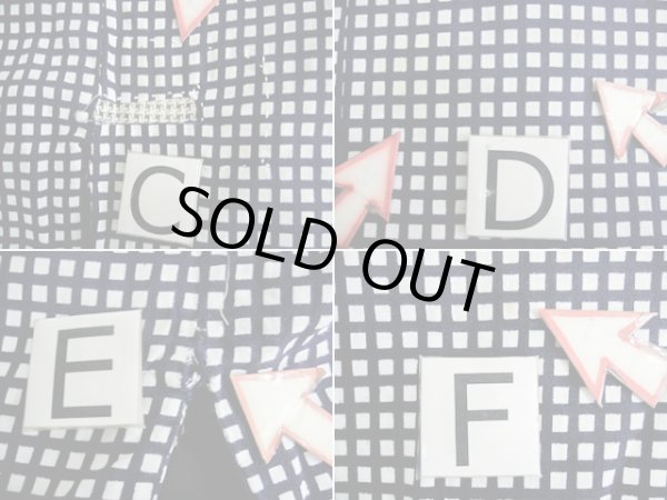 画像11: I0914E ゆかた 男性用着物  綿   藍, チェック柄 【中古】 【USED】 【リサイクル】 ★★☆☆☆ (11)