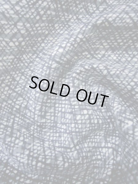 画像7: I0914P ゆかた 男性用着物  綿   グレー（灰色）, 縞 【中古】 【USED】 【リサイクル】 ★★★☆☆ (7)