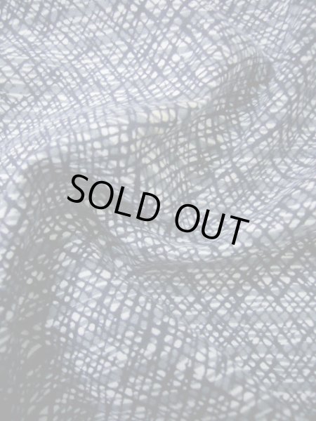 画像8: I0914P ゆかた 男性用着物  綿   グレー（灰色）, 縞 【中古】 【USED】 【リサイクル】 ★★★☆☆ (8)