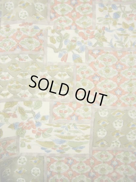 画像3: I1109L 小紋 女性用着物  シルク(正絹)  クリーミーな クリーム, 菱 【中古】 【USED】 【リサイクル】 ★★★★☆ (3)