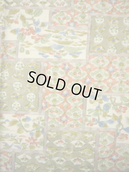 画像5: I1109L 小紋 女性用着物  シルク(正絹)  クリーミーな クリーム, 菱 【中古】 【USED】 【リサイクル】 ★★★★☆ (5)